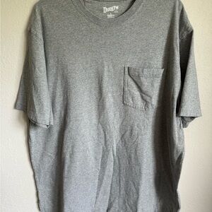 Men’s L Gray Duluth Relaxed Fit Longtail Outdoor Workmen’s Short Sleeve Shirt